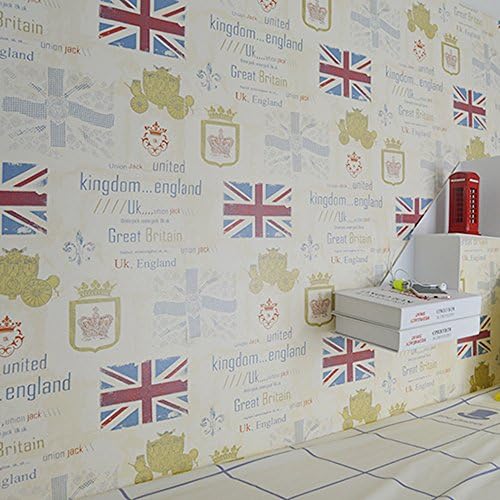 SimpleLife4U Retro Bayrak İngiliz Tarzı Raf çekmece astarı Kabuğu ve Sopa Vinil Mobilya Kağıt Dekoratif Soyunma Sticker