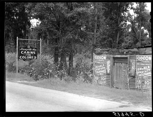 HistoricalFindings Fotoğraf: Turist Kabinleri, Otoyol İşareti, Güney Carolina, SC, Ayrımcılık, Haziran 1939, ÖSO