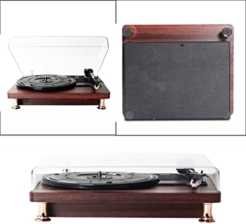 KXDFDC Vinil plak çalar Oynatma Gramofon Retro 33/45/78 Hız Fonograf Klasik Pikap Müzik Kutusu (Boyut: AU Tak)