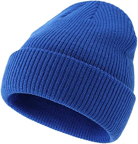 Connectyle Klasik erkek Sıcak Kış Şapka Akrilik Örgü Manşet Bere Kap Günlük Bere Şapka
