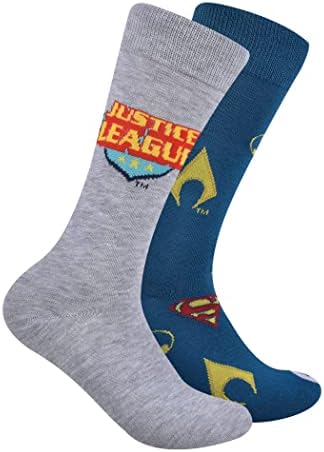 DC Justice League Kahraman Takımı Mürettebat Çorapları 2 Çiftli Paket