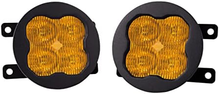 Diyot Dinamiği SS3 LED Sis Lambası Kiti Fiat 500 2012- ile uyumlu, Sarı SAE Sis Max