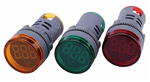 NIBYQ LED ekran dijital Mini voltmetre AC 80-500V gerilim metre ölçü testi Volt monitör ışık paneli ( renk: mavi )