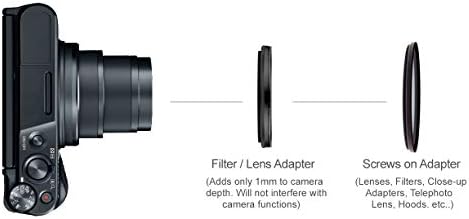 Canon Powershot SX720 HS 10x Yüksek Çözünürlüklü Çok Elemanlı Yakın Çekim (Makro) Lens (Filtre/Lens Adaptörü İçerir)