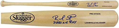 Rafael Furcal İmzalı Louisville Slugger Pro Stok Sarışın Beyzbol Sopası w / 2000 ROY İmzalı MLB Yarasaları