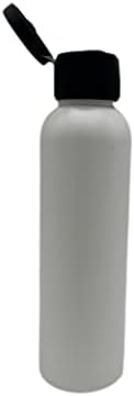 4 oz Beyaz Cosmo Plastik Şişeler -12 Paket Boş Şişe Doldurulabilir - BPA İçermez - Uçucu Yağlar - Aromaterapi | Siyah