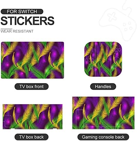 Mardi Gras Avuç İçi Anahtarı Cilt Sticker Güzel Desen Tam Wrap Cilt Koruyucu İnce Kapak Sticker ile Uyumlu Anahtarı
