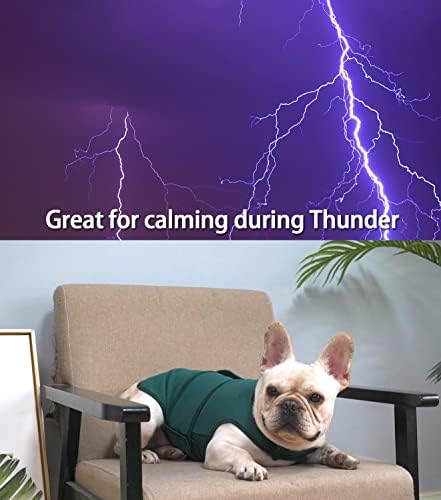 SyChien Köpek Thunder Ceket Sakinleştirici Anksiyete Giderici Gömlek, Thunder Yelek Ekstra Büyük erkek Kız Köpekler