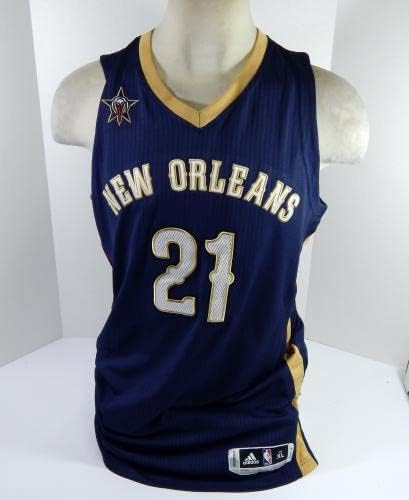 2014-15 New Orleans Pelicans Anthony Brown 21. Maç Donanma Forması ASG P 4-NBA Maçı Kullanıldı