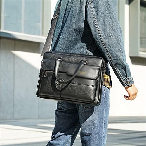 FEER Evrak Çantası Iş PU Deri omuz askılı postacı çantaları Ofis Çanta laptop çantası
