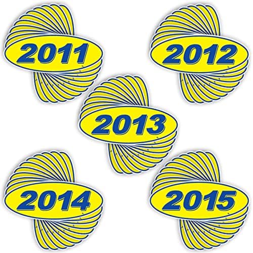 Versa Etiketleri 2011 2012 2013 2014 2015 Oval Model Yılı Araba Satıcısı Pencere Çıkartmaları Gururla ABD'de Üretilmiştir