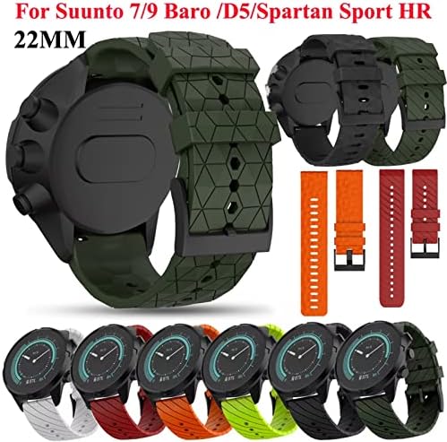 EEOMOiK 24mm Yedek Silikon akıllı saat Sapanlar Suunto D5/7/9/Baro Spartan Spor Bilek İK Baro Smartwatch Saat Kayışı
