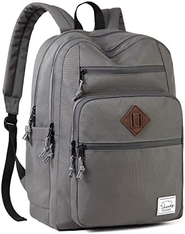 VASCHY okul sırt çantası Erkekler için, Unisex Büyük Bookbag Schoolbag Rahat Sırt Çantası için Lise / Kolej / Gençler