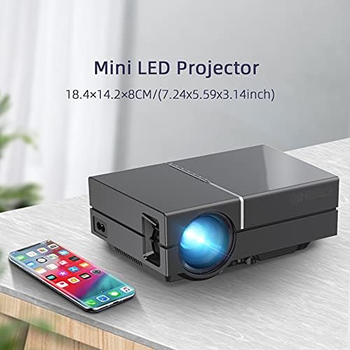 GPPZM K8 Mini LED Video Taşınabilir 1080P 150 inç ev sineması dijital projektör 3D 4K Sinema (Renk: K8)