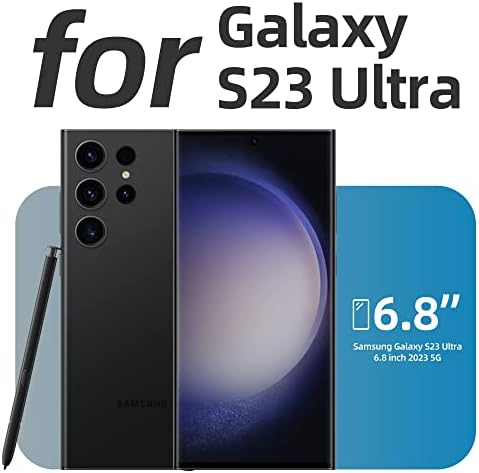 Yrıklso Elmas Temizle Samsung Galaxy S23 Ultra Kılıf için Tasarlanmış Temizle, [Askeri Sınıf Anti-Damla] [Asla Sararma]