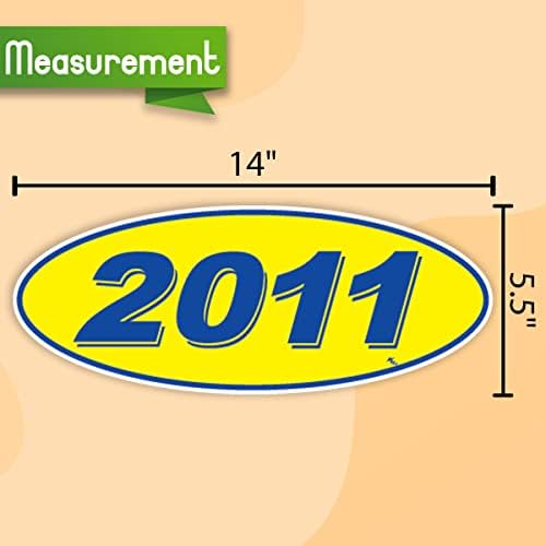 Versa Etiketleri 2008 2009 2010 2011 2012 Oval Model Yılı Araba Satıcısı Pencere Çıkartmaları Gururla ABD'de Üretilmiştir