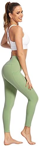 JAYSİLVİA Tereyağlı Yumuşak Yüksek Belli Yoga cepli pantolon Kadınlar için, 4 Yollu Streç Karın Kontrol Egzersiz Koşu