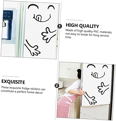 Luxshıny 4 adet Buzdolabı mıknatısı Çıkarılabilir Çıkartmalar Karikatür Çıkartmalar Doğuş Çıkartmalar DIY Çıkarılabilir
