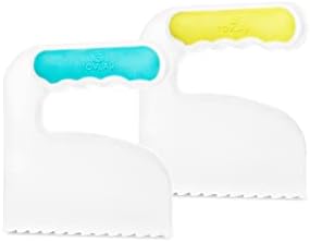 Küçük Çocuklar için Kıyıcı Montessori Bıçakları Gerçek Yemek Pişirmek için 2 Parçalı Çocuk Bıçağı Çocuk Dostu Bıçaklar-BPA