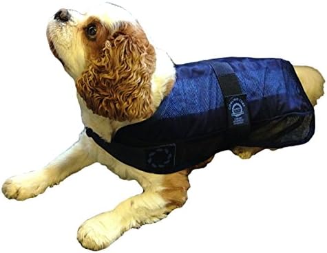 Animate Cooling Köpek Ceketi ve Çantası, Orta, 16 inç, Lacivert