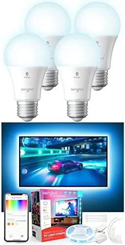 Sengled 100W Alexa Akıllı ampuller Günışığı Bluetooth Örgü 4 Paket Paket akıllı led TV Arka ışık 45-75 inç TV'ler