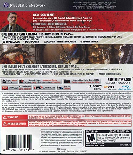 Sniper Elite V2: Gümüş Yıldız Sürümü-Playstation 3