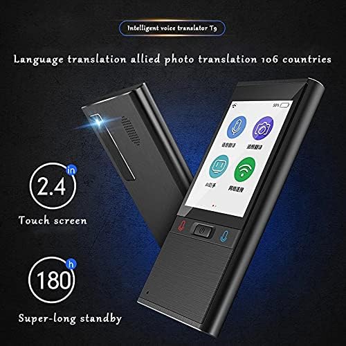 TWDYC T9 Çevrimdışı Taşınabilir Akıllı Sesli Çevirmen Çok Dilli Anında Çevirmen İş Seyahat Çeviri Makinesi (Renk: