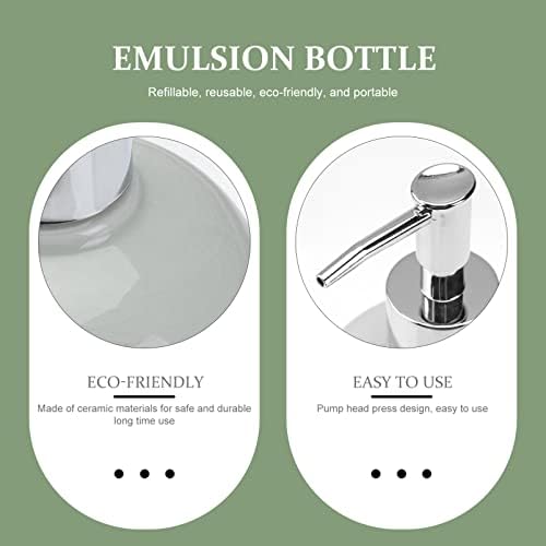Cabilock 3 adet Lavabo Boş Mutfak banyo ev emülsiyon Pompası sabun Subaging Sıvı banyo şişeleri losyon ışık doldurulabilir