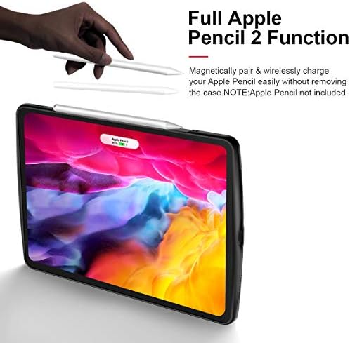 XUNDD iPad kılıfı Pro 11 2020 & 2018, Çizilmez İnce Buzlu Şeffaf Arka, şok emme yumuşak TPU kenar tampon, ısı dağılımı