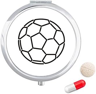 Beyaz Siyah Futbol Futbol Spor Hap Durumda Cep tıbbi saklama kutusu Konteyner Dağıtıcı