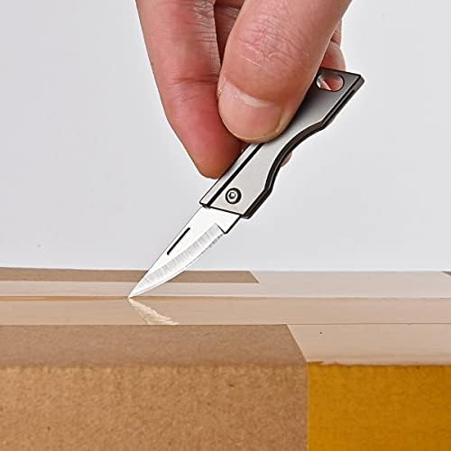 Harfleri,Paketleri ve Kutuları açmak için kullanılan Mini Çakı,Maket Bıçağı,Havalı EDC Araçları(Titanyum)