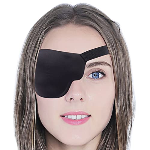 3D göz bandı Bir Göz Kapağı Ayarlanabilir Tek Göz Maskeleri Ambliyopi Göz Maskeleri Körü Körüne Kapak Tıbbi Göz Bandı