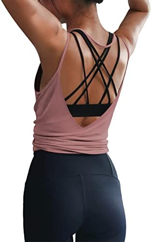LEXİSLOVE Bayan Egzersiz Gömlek Seksi Aç Geri Activewear egzersiz kıyafetleri Spor Yoga Tankı Üstleri