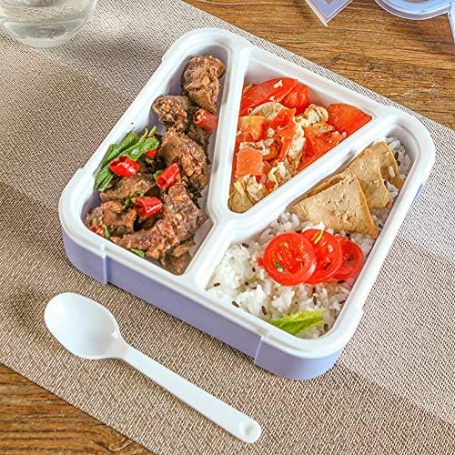 3 Bölüm Taşınabilir yemek kabı Mikrodalga Fırın Bento Kutusu Sağlıklı Plastik Gıda Saklama Kabı Öğle Yemeği Kutusu