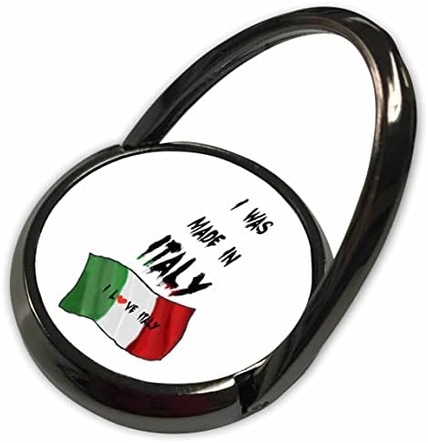 İtalya'da Yapıldığımı Söyleyen italyan Bayrağı Üzerine 3dRose Metni - Telefon Çalar (phr-363559-1)