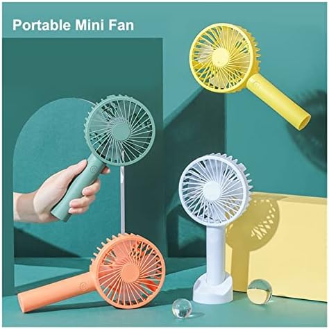 JKYYDS Fan el fanı Taşınabilir USB şarj edilebilir pil Soğutma Masaüstü Tabanı ile telefon tutucu 3 Modları Açık Seyahat