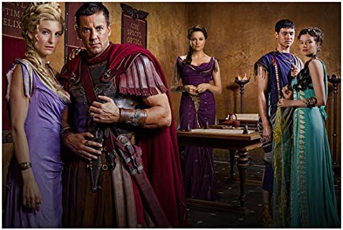 Spartacus: Lanetlilerin Savaşı (TV Dizisi 2010 - 2013) 8 inç x 10 inç FOTOĞRAF Lucy Lawless Craig Parker/Viva Bianca