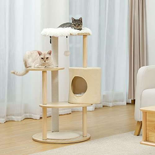 WYFDP Kaktüs Kedi Ağacı Kedi Kulesi Sisal tırmalama sütunu Kurulu Kapalı Kediler Kedi Kınamak Kitty Oyun Evi (Renk: