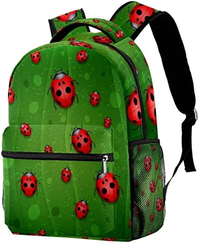 Sevimli Ladybirds Desen Sırt Çantaları Erkek Kız Okul Kitap Çantası Seyahat Yürüyüş Kamp Sırt Çantası Sırt Çantası