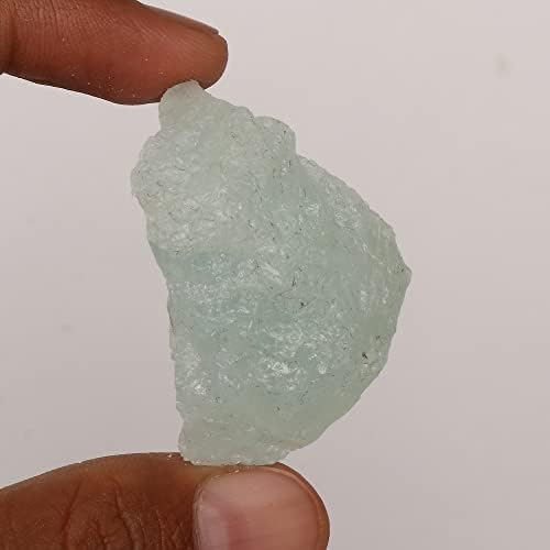 GEMHUB 140.6 CT Doğal Kaba Aqua Gökyüzü Akuamarin Kristal, Toprak Mayınlı Kristal Dekorasyon için, Tel Sarma, Reiki