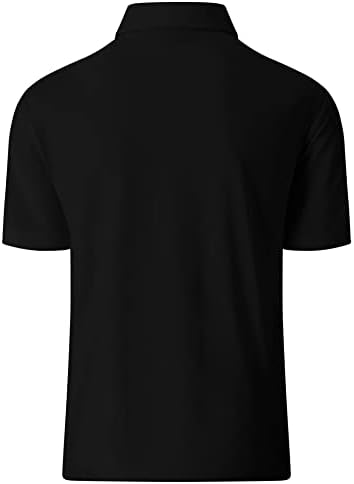 V VALANCH golf gömlekleri Erkekler için Kısa Kollu Baskılı Nem Esneklik polo gömlekler Spor Tenis Gömlek