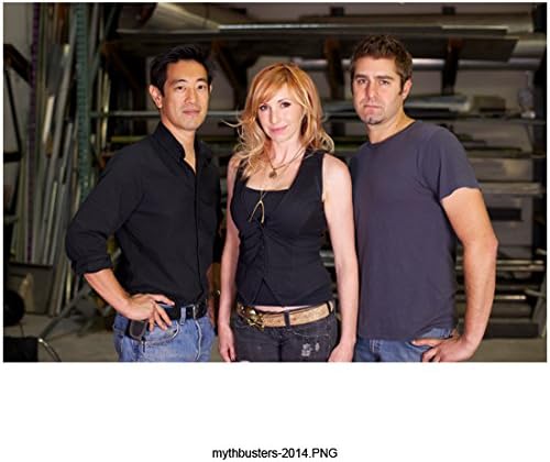 Efsane Avcıları (TV Dizisi 2003 - ) 8 inç x 10 inç FOTOĞRAF Grant Imahara, Kari Byron & Tory Belleci itibaren Kalçalar