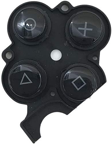 Yeni Yedek Tam Sol Sağ L R ABXY Yön Çapraz Düğmeler Ses Düğmesi ile Sony PSP 2000 için (Siyah)