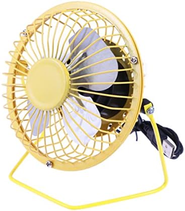 Mobestech Taşınabilir Fan Taşınabilir Fan Taşınabilir Fan Hayranları Ofis Yurt için Sarı Masa Taşınabilir Yüksek Fan