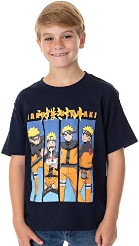 Bıoworld Naruto Shippuden Erkek Anime Naruto Uzumaki Karakter Gençlik Çocuk T-Shirt