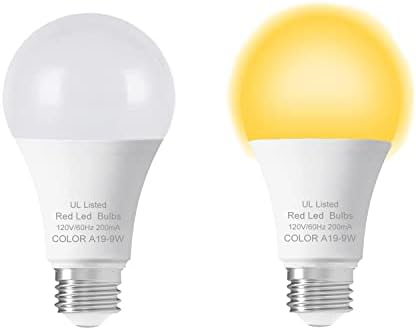 Sarı ampuller LED, hata ışıkları için dışında, dalga boyu 580-590nm, 60 W eşdeğer, A19 E26, olmayan dim, sundurma