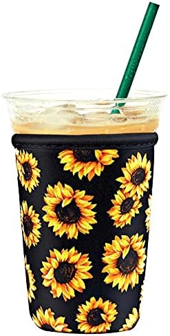 Soğuk içecekler için Yeniden Kullanılabilir Buzlu Kahve Fincanı Kılıfı-Birçok Popüler Marka için Yalıtımlı Java Kılıfı-Neopren