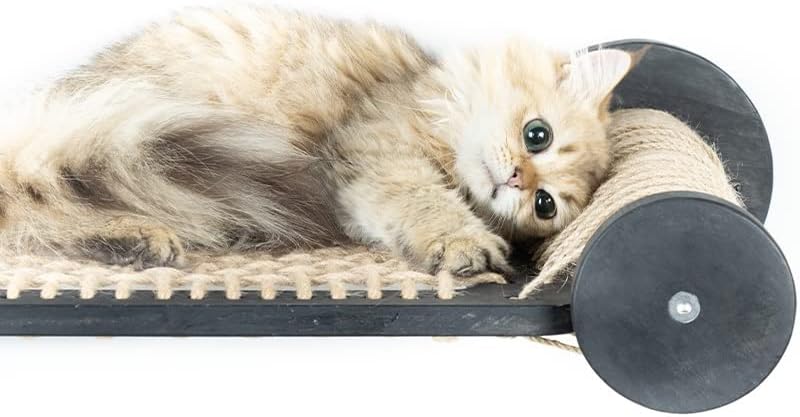 DHDM Yüzen Kedi Hamak Ağacı Yatak Sisal Halat Scratcher tırmalama sütunu Oyun Alanı Pençe Kalemtıraş Yavru Oyuncak
