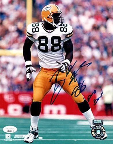 Bubba Franks İmzalı 8X10 Fotoğraf Paketleyicileri İmzaladı 88 Pro Bowl JSA AB54899 - İmzalı NFL Fotoğrafları