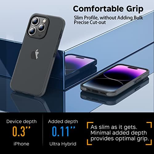 ZILLKO Ağır iPhone 14 Pro Max Kılıf-Telefon Zırhı-Şok / Kırılmaz-İnce Koruyucu-Ekran Koruyucu-Hibrit Malzemeler-Kablosuz
